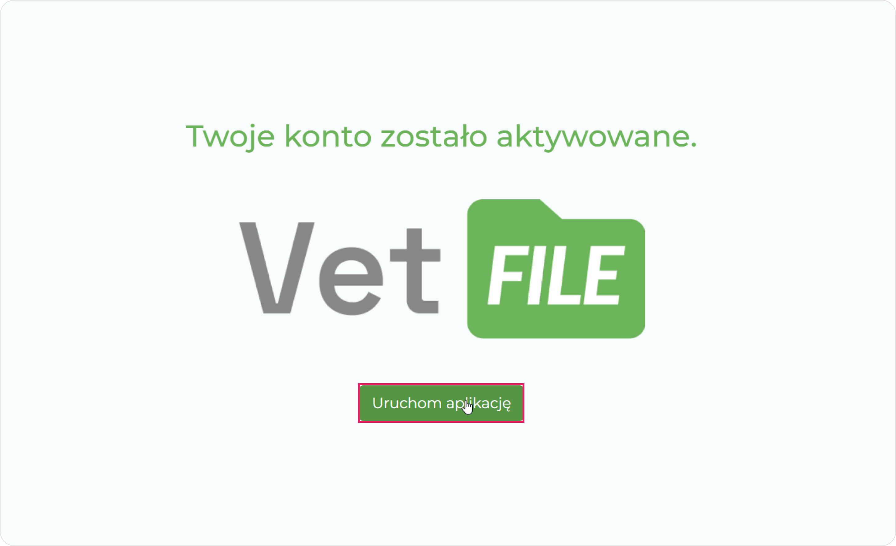 Aktywacja konta w VetFile